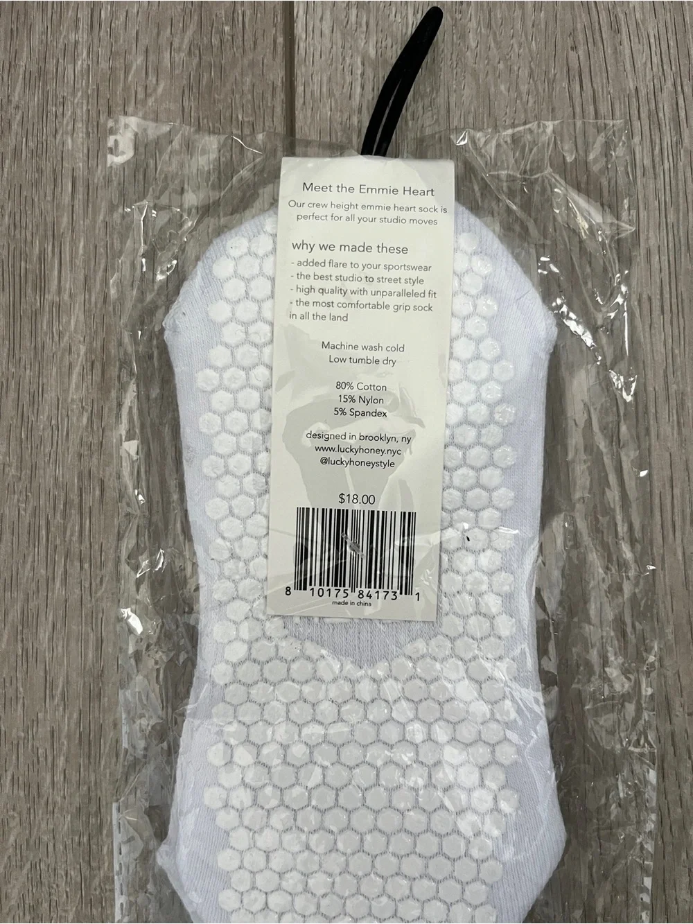 Lucky Honey Pilates Grip Sock